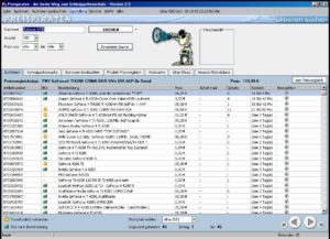 Abbildung 2: Im Gegensatz zur Linux-Version verfügt die Windows-Version der Preispiraten derzeit noch über mehr Funktionen.