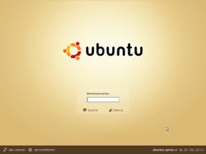 Abbildung 2: Der grafische Login-Manager empfängt die Benutzer und signalisiert den erfolgreichen Abschluss der Installation.