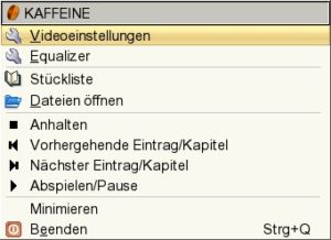 Abbildung 2: Über das Kontext-Menü erreichen Sie die wichtigsten Funktionen