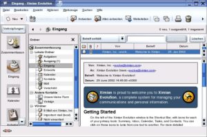 Abbildung 2: Das Evolution-Mail-Modul