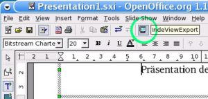 Abbildung 2: Über das selbst gewählte Icon starten Sie den Creator in OpenOffice.