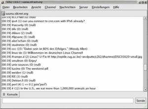 Abbildung 2: Auf den ersten Blick wirkt silky wie ein normaler IRC-Client.