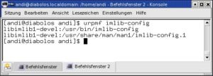 Abbildung 2: Unter Mandrake sucht "urpmf" in einer Datenbank, die eine Dateiliste für alle distributionseigenen RPM-Pakete enthält.Unter Suse Linux greifen Sie auf <code srcset=