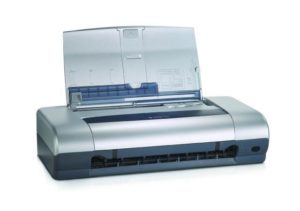 Abbildung 2: Für unterwegs ist der DJ450 von HP eine gute Wahl, Linux-Unterstützung, gute Druckqualität, 6-Farben-Fotodruck, und das alles auch ohne Steckdose.