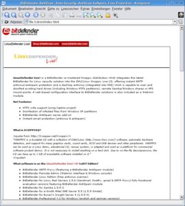 Abbildung 2: Nach dem Start der LinuxDefender Live! CD erscheint die Dokumentation im Konqueror.
