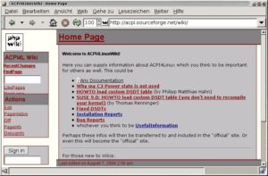 Abbildung 2: Das ACPI4Linux-Wiki zeigt Fehler- und Erfolgsmeldungen.