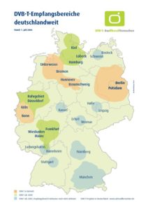 Abbildung 2: DVB-T gibt es in den nächsten zwei Jahren nur in den Ballungszentren, spätestens 2010 wird das analoge Fernsehen jedoch insgesamt abgeschaltet – auch wenn die Versorgung bis dahin nicht flächendeckend gewährleistet ist.