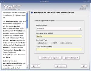 Abbildung 2: Ohne richtige ESSID finden die Wireless-Geräte nicht zueinander.