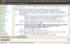 Abbildung 2: Der IRC-Ableger von Mozilla, Chatzilla, erweist sich als erstaunlich vielseitig.