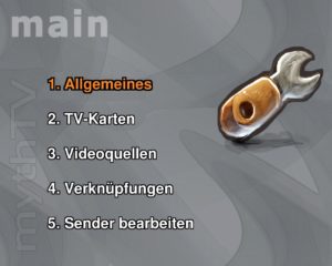 Abbildung 3: Fünf Schritte bis zum Ziel: MythTV bringt ein eigenes Tool zur Einrichtung (<code srcset=