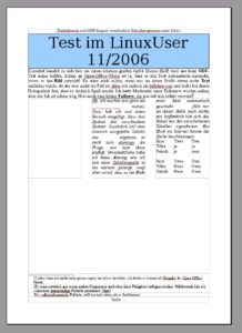 Abbildung 3: Siehe da: Nach dem Speichern des Dokuments in Abiword und dem erneuten Öffnen in OpenOffice entsteht ein ganz neues Dokument.