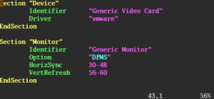 Abbildung 3: Verweigert der X-Server den Start mit der gewünschten Auflösung, reichen kleine Anpassungen an der Datei "/etc/X11/xorg.conf" um den Fehler zu beheben.