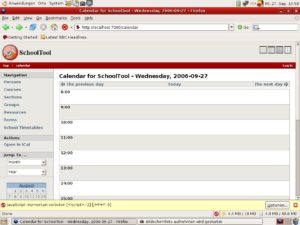 Abbildung 3: Die Oberfläche von SchoolTool.