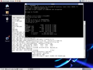 Abbildung 3: FreeDOS ist eine voll funktionsfähige DOS-Version, die in QEMU läuft.