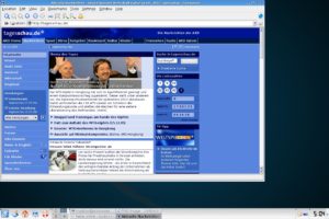 Abbildung 3: Der Linux-Desktop nach der Installation und dem ersten Start von X.