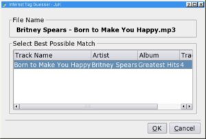 Abbildung 3: Musicbrainz identifiziert bekannte und weniger bekannte Songs.