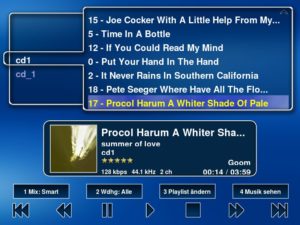 Abbildung 3: Das Plugin MythMusic spielt Musik.