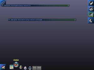 Abbildung 3: Das Skript "tablauncher-bottom" startet die Programmleiste am unteren Bildschirmrand mit transparentem Hintergrund.
