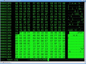 Abbildung 3: Auch eine JPEG-Datei stellen Sie mit einem Hexeditor wieder her.