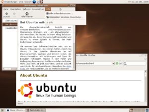 Abbildung 3: Als Standardoberfläche kommt ein aktuelles Gnome zum Einsatz, das die Artwork-Abteilung des Ubuntu-Teams nach eigenem Geschmack gestaltet hat.