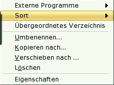 Abbildung 3: Das Kontextmenü hat einiges zu bieten