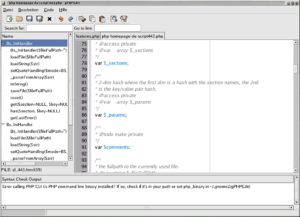 Abbildung 3: GPHPEdit ist ein effizienter Editor, der Web-Entwickler bei der PHP-Programmierung unterstützt.