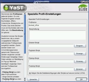 Abbildung 3: Ein Profil lässt sich vielseitig konfigurieren.