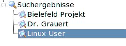 Abbildung 3: KMails Suchordner nehmen keinen Extraplatz auf der Festplatte ein.