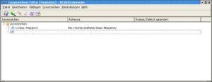 Abbildung 3: Mit dem Lesezeichen-Editor verwalten Sie Konsolen-Bookmarks.