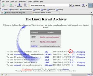 Abbildung 3: www.kernel.org – Der Ausgangspunkt für den eigenen Kernel