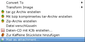 Abbildung 3: Mit diesem Helferlein lassen sich Dateien kinderleicht versenden.