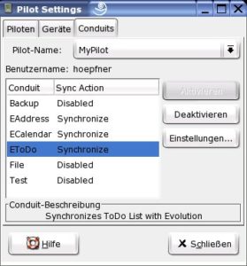 Abbildung 3: Anbindung von Evolution an GPilot