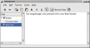 Abbildung 3: Mit Notemeister geht keine Notiz verloren.