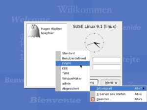 Abbildung 3: Unter Suse Linux sehen Sie auf einen Blick alle KDM-Optionen.