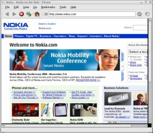 Abbildung 3: Nokias Referenzbrowser liefert bereits im Alpha-Stadium ein scharfes Bild.