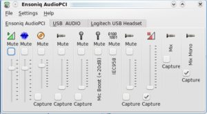 Abbildung 3: Im Audio-Mixer regeln Sie die Lautstärke aller Kanäle, auch die der Aufnahmequelle.