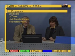 Abbildung 3: Die wohl augenfälligste Neuerung in VDR 1.4 ist die Unterstützung von Skins – hier eine an Raumschiff Enterprise angelehnte Variante.