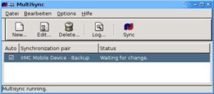 Abbildung 3: Das bislang eigenständige Programm Multisync synchronisiert verschiedene Datentypen mit Evolution. Künftige Version dienen als Frontend für das umfassende Opensync.