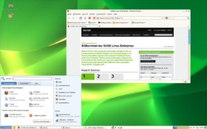 Abbildung 3: Der vorinstallierte Suse Linux Enterprise Desktop macht einen guten und soliden Eindruck.