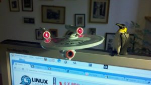Abbildung 3: Die eigentliche Webcam ist gut versteckt im unteren Teil des Raumschiffs.