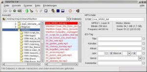Abbildung 4: EasyTag kann aus Ihren Musikdateien auch Playlisten erstellen.