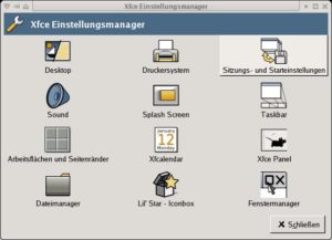 Abbildung 4: Der Einstellungsmanager bietet Zugriff auf die wichtigsten Xfce-Komponenten.