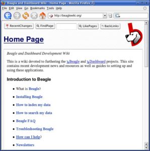 Abbildung 4: Das Beagle-Wiki ersetzt herkömmliche Dokumentation.