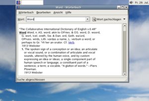 Abbildung 4: Für schnelle Übersetzungen nutzen Sie am besten das Wörterbuch, das auf zahlreiche Datenbanken zurückgreifen kann.