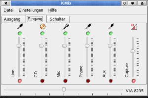 Abbildung 4: Sind Sie oder der Gesprächspartner nicht zu verstehen, rufen Sie den Lautstärkeregler auf und überprüfen Sie zum Beispiel die Stellung des Mikrofon-Reglers.