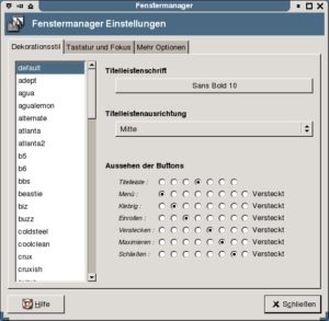 Abbildung 4: GTK2-Themes im Überfluss