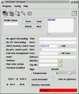 Abbildung 4: SecPanel stellt die volle Funktionalität von OpenSSH komfortabel zur Verfügung