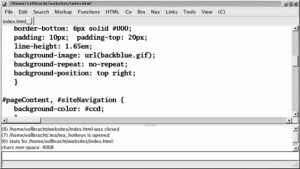 Abbildung 4: Der HTML-Editor Tea beschränkt sich auf das Wesentliche.