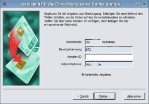 Abbildung 4: Beim Einrichten von Konten hilft ein Assistent.