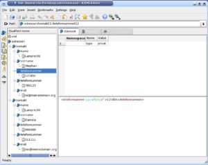 Abbildung 4: Das Beispiel im KXML Editor.
